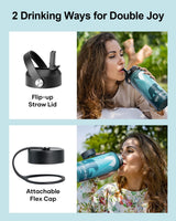 Botella de Agua 32oz BUZIO, Aislante, Con Pajilla, Modelo Bear Mama