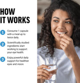 Suplementos Vitaminas oculares con luteína y zeaxantina 60un