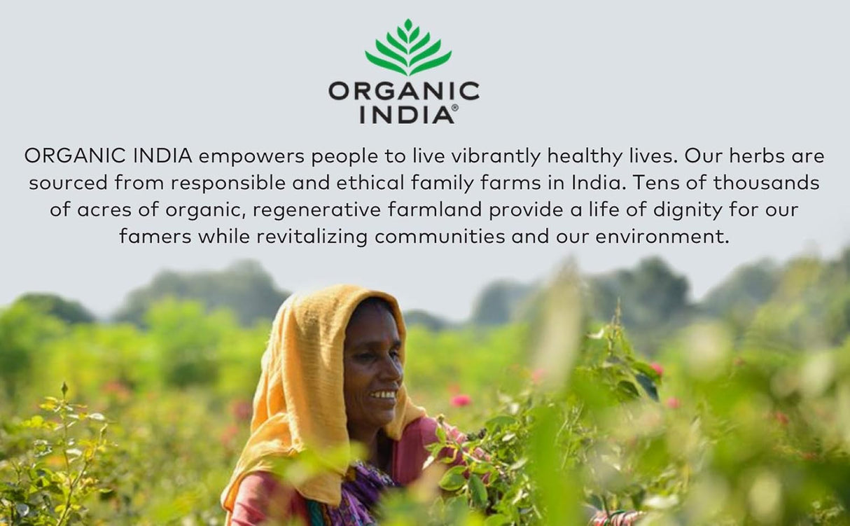 ORGANIC INDIA Suplemento herbario esencial femenino  90 cáp
