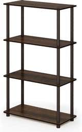 Estante Multipropósito 4 Niveles Furinno con Tubos Redondos, Modelo