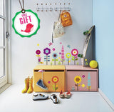 Stickers de Pared Florales para Niños - 27 Clings con Regalo