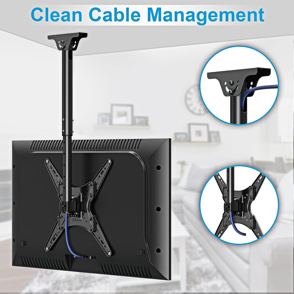 Soporte de Techo para TV MOUNTUP, Ajustable, MU0039