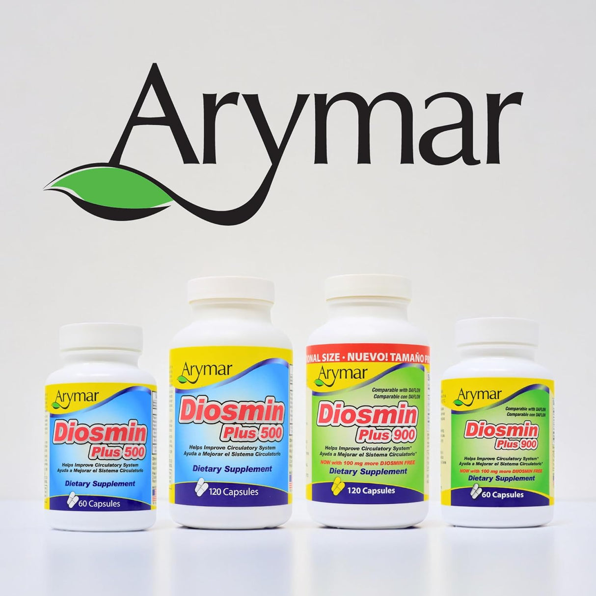 Diosmin Plus 500, Arymar, Apoyo Circulatorio, 60 Cápsulas