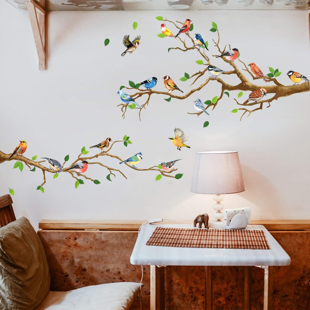DILIBRA Sticker Pájaro en Rama, Vinilo Autoadhesivo, Decoración