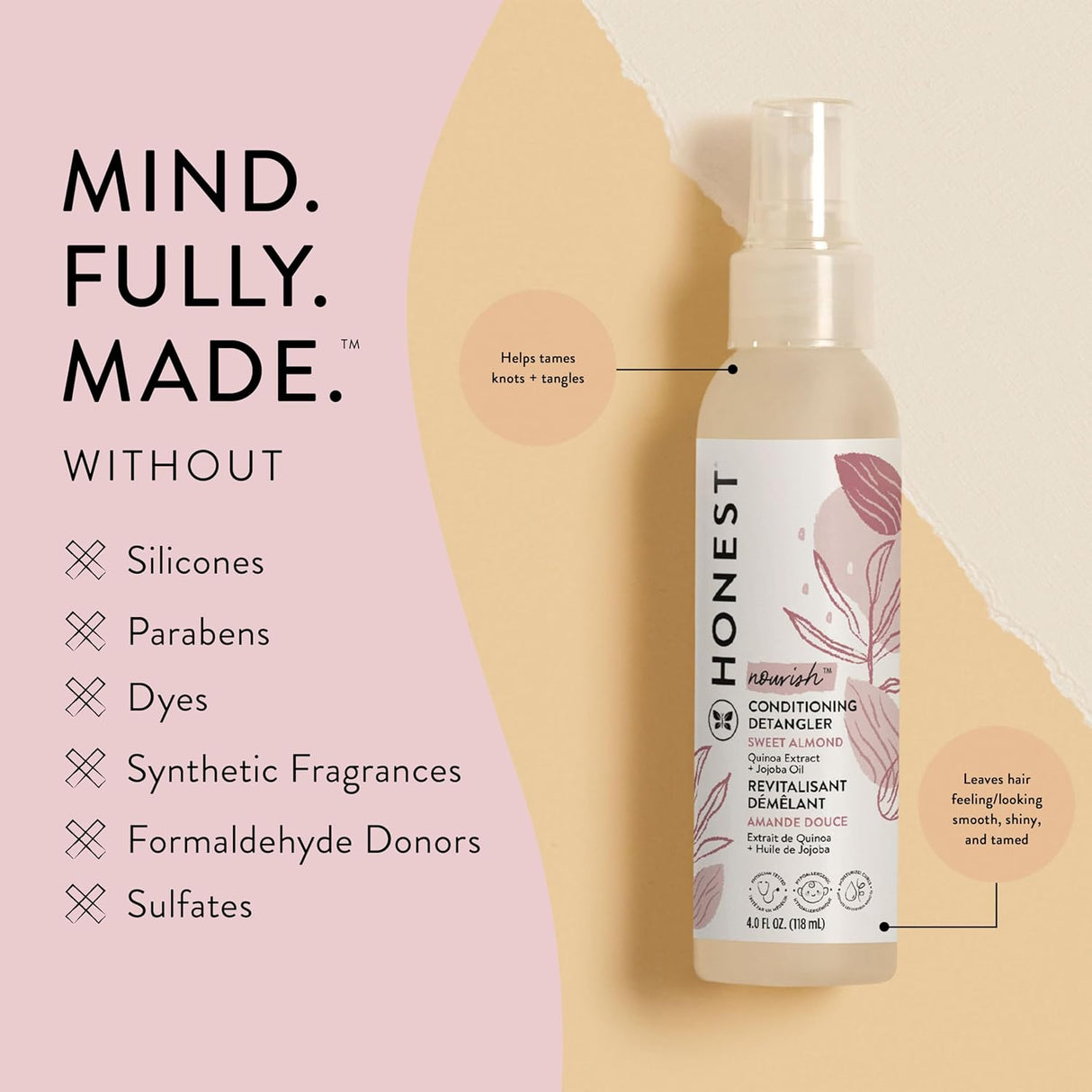 Acondicionador desenredante de el cabello The Honest Company