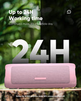 Altavoz IPX5 con sonido HD y hasta 24 horas de reproducción