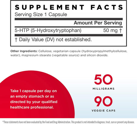 Suplemento Jarrow Formulas 5-HTP 0.00176 oz HTP50 90 capsula