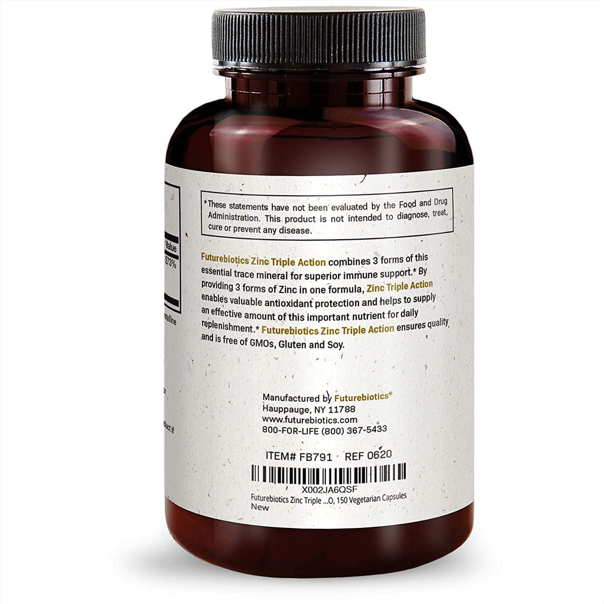 Suplemento Zinc Triple Action 30mg  apoyo inmunológico 150u