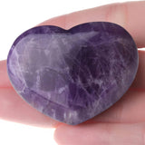 Corazón de cristal de 1.7 in, cristales curativos grandes