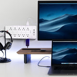 Protector de sobretensiones 23 en 1, cable de extensión de 6 pies
