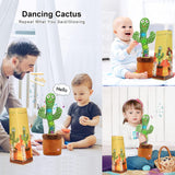 Juguete Cactus Emoin, Plush Sensory Musical, 120 Canciones, Modelo Cactus