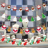 Banderas de Navidad, decoración colgante, 4 piezas, papel