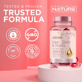 Vitaminas para Pelo, Piel y Uñas - 5000mcg Biotina, 120 Softgels