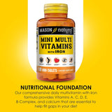 Vitaminas MASON NATURAL Mini Multivitaminas con Hierro 100 Días