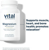 Magnesio Glycinato + Malato Vital Nutrients 120 cápsulas