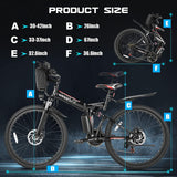 Bicicleta Eléctrica Vivi 750W Plegable, 22MPH, Modelo Commuter