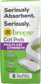 Pañales de Reemplazo Tidy Cats Breeze para Gatos Múltiples 8 ct.