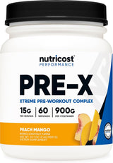 Complejo Pre-Entrenamiento Vegetariano Sabor Melocotón Mango
