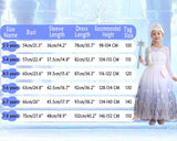Disfraz de Princesa Elsa para Niñas, Cosplay, Accesorios, Modelo