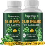 Aceite de Orégano con Semilla Negra – Suplemento Orgánico, 400 cápsulas