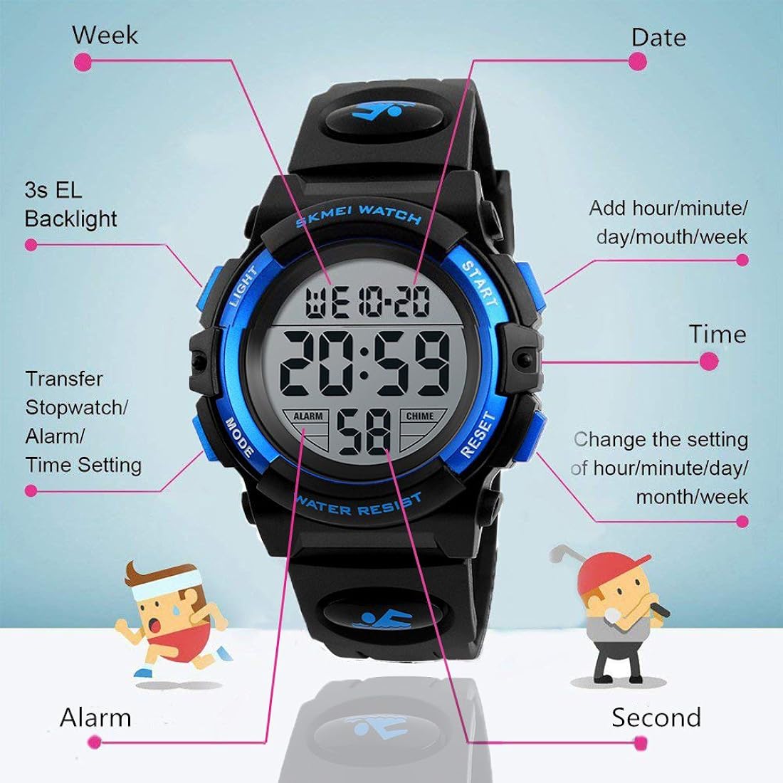 Relojes para niño, a prueba de agua