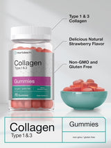 Horbäach Gummies de Colágeno 70u, Sin Gluten, Gummy de Fresa