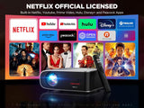 Proyector inteligente DBPOWER 1080p, WiFi 5G, Netflix y Dolby