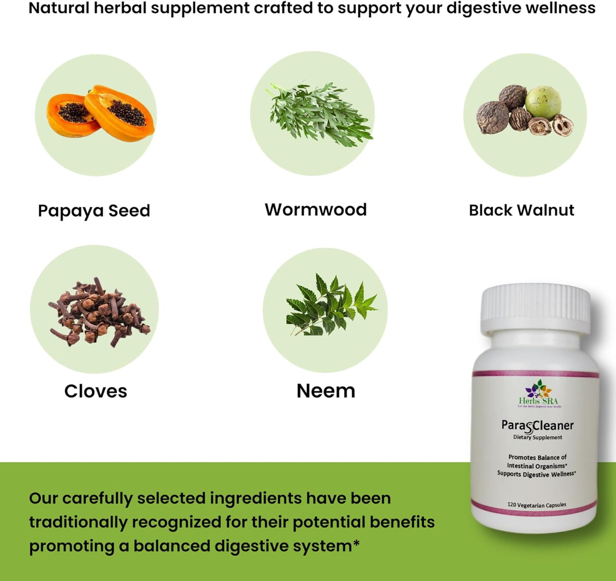 Suplemento para la salud digestiva con semillas de papaya