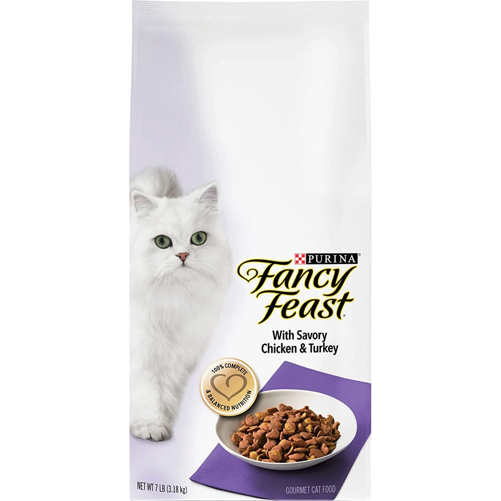 Alimento seco para gatos con pollo salado y pavo de 7 libras