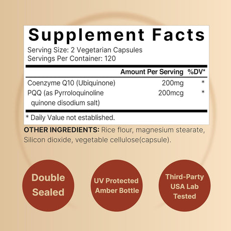 Suplemento CoQ10 200mg NatureBell, Antioxidante, 240 Veggie Caps