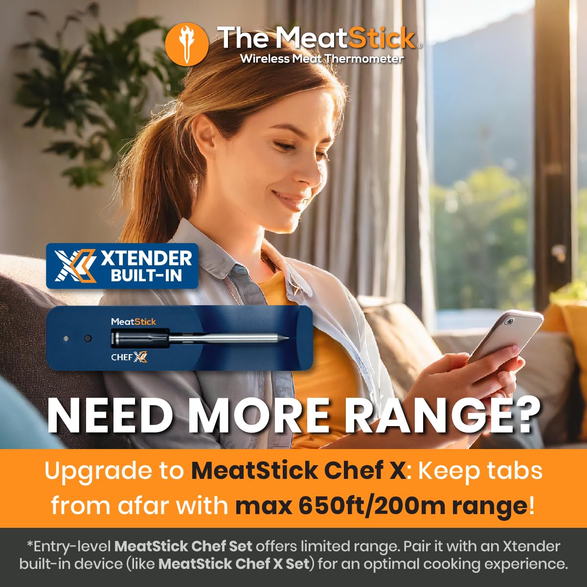 Termómetro de carne MeatStick Chef WiFi | Cuádruple sensor