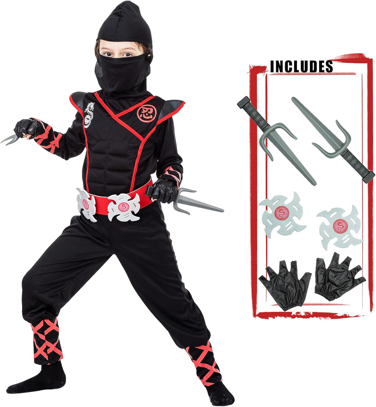 Disfraz de Ninja para Niños con Accesorios - Halloween Kids