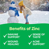 VitaWorks Tabletas masticables de zinc para niños, 15 mg, sabor natural a cereza, veganas, vegetarianas, sin OMG, sin gluten, vitaminas sin nueces, suplemento dietético para apoyo inmunológico, para niños, 120 masticables