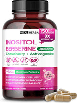 VITAL HERBAL Inositol Liposomal con Berberina, Chasteberry, Ashwagandha – 150 Cápsulas