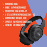 Auriculares Inalámbricos JBL Tune 720BT con 76H Batería