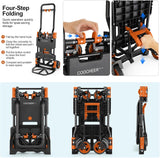 Carretilla Plegable 330LB, 4/2 Ruedas, Mango Retráctil, Modelo X