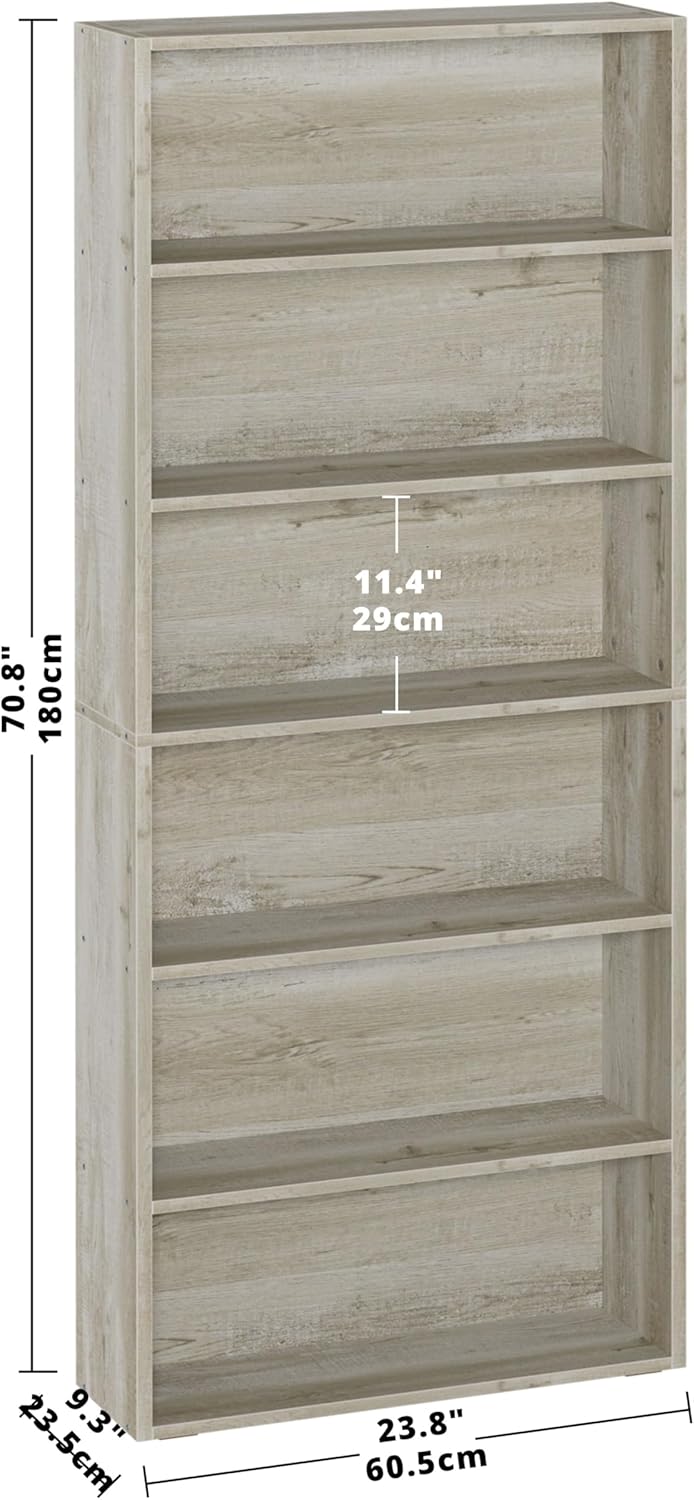 Estantería IRONCK 6 Niveles 70 para Oficina y Sala de Estar