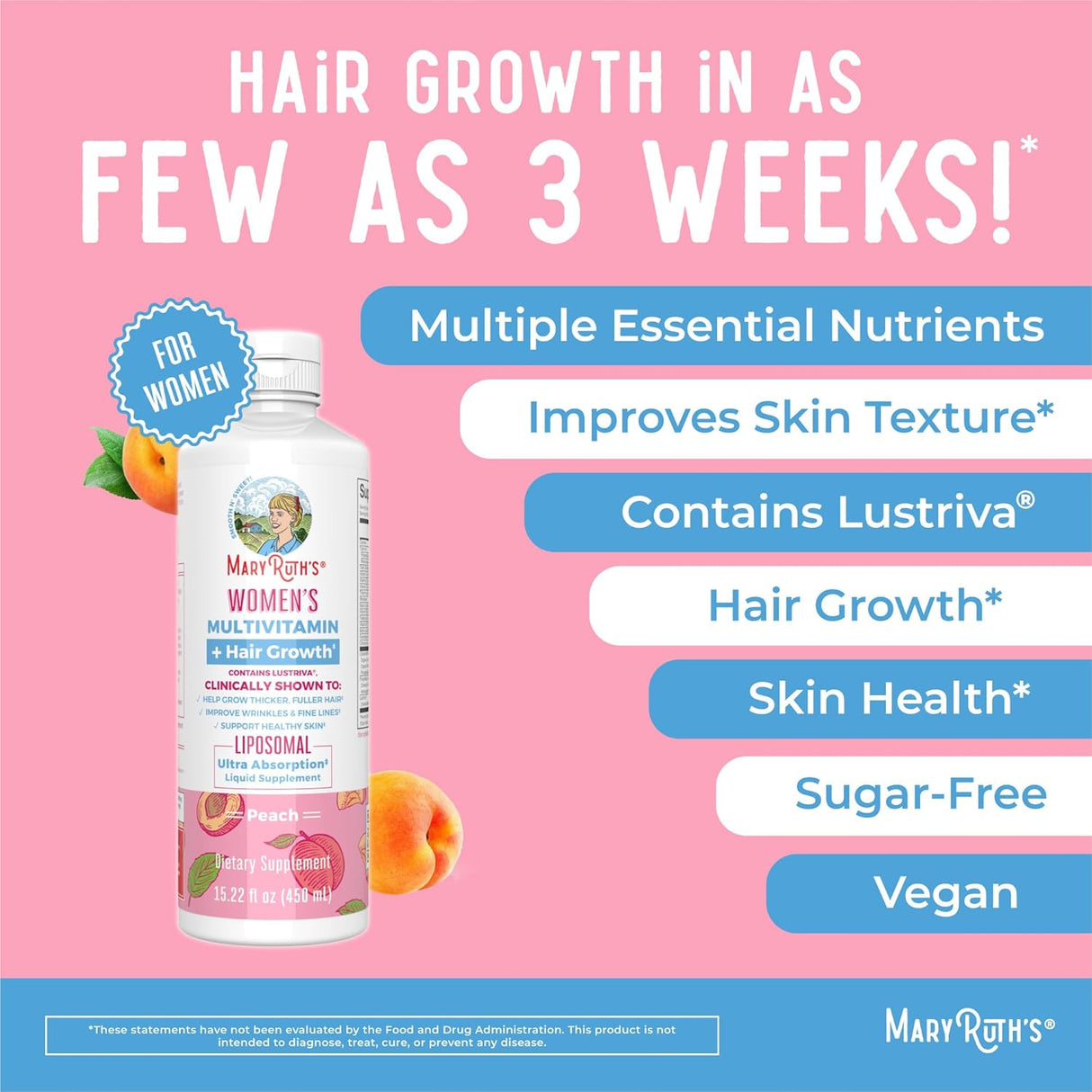 Suplemento Multivitamínico para mujer + liposomal 450ml