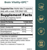 Fórmula Cerebral con Acetil L-Carnitina y Alpha GPC - 120 Caps
