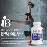Multivitamínico Completo Bronson ONE para Hombres Activos, 180 Tab.