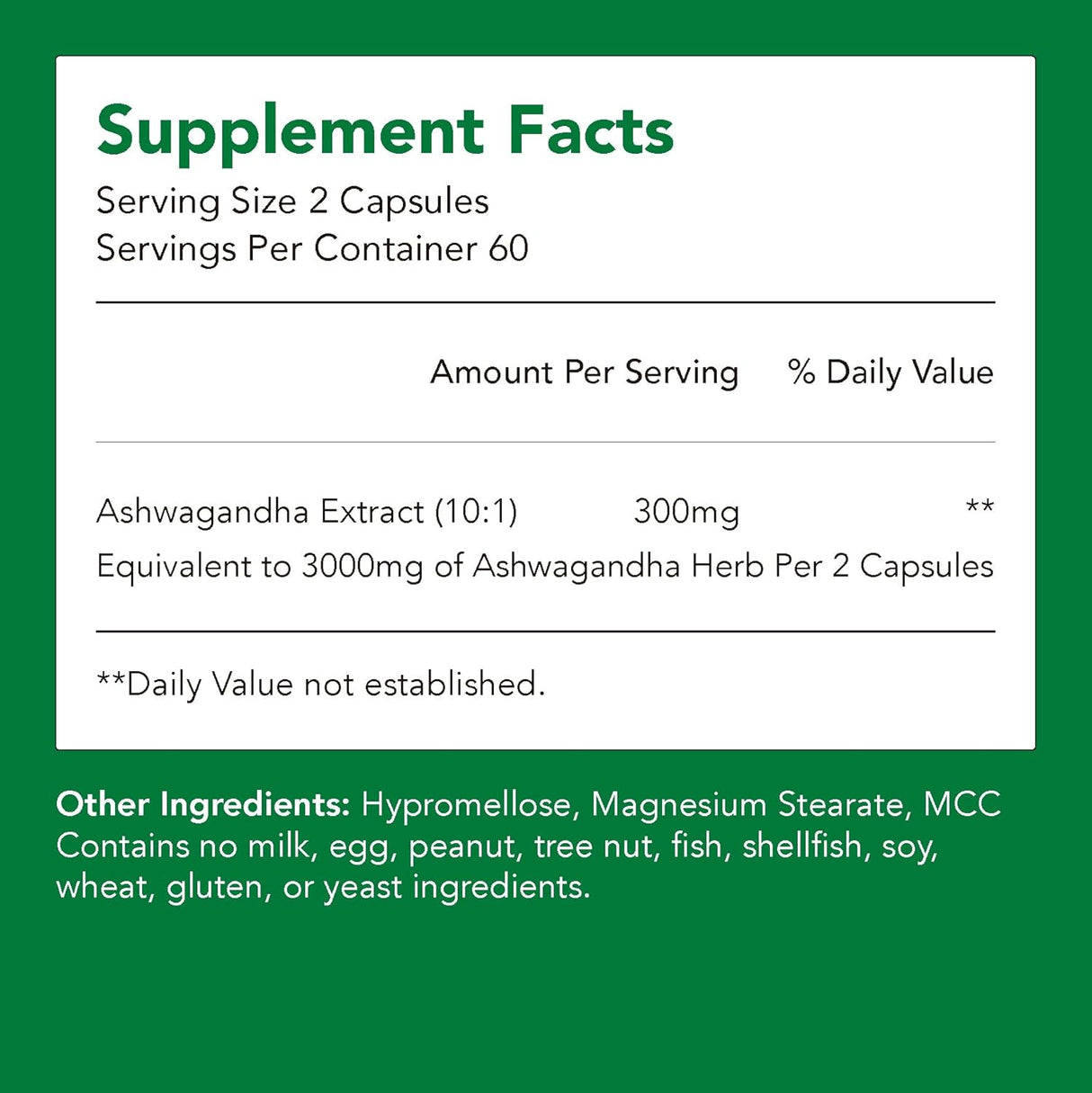 Ashwagandha 3000mg | 120 Cápsulas Vegetarianas | Suplemento