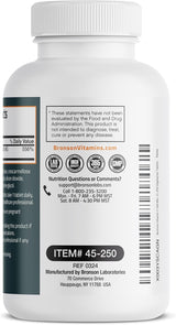 Bronson Vitamina C 500 MG Apoyo Inmunológico 250 Tabletas