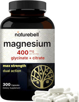 Magnesium Complejo 400mg 300 Cápsulas Glicinato Citrato