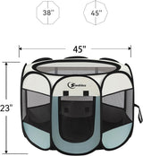 Parque para Perros, Portable, Zipper Superior, Grande, Indoor/Outdoor