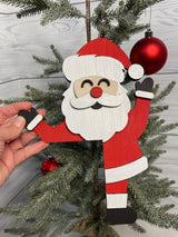 Adorno Navideño Puerta Santa Claus, Decoración Divertida, Modelo 2