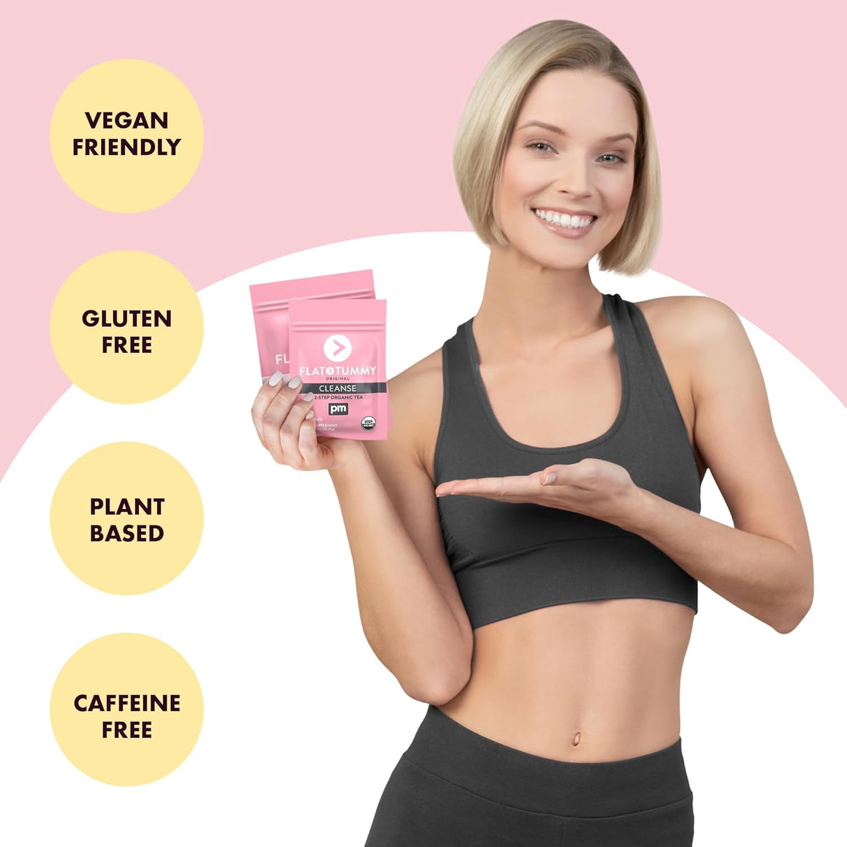 Té Detox para abdomen plano, 2 semanas, energía y digestión