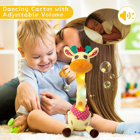 Jirafa de Peluche Emoin: Musical, Interactiva, Canta 10 Canciones