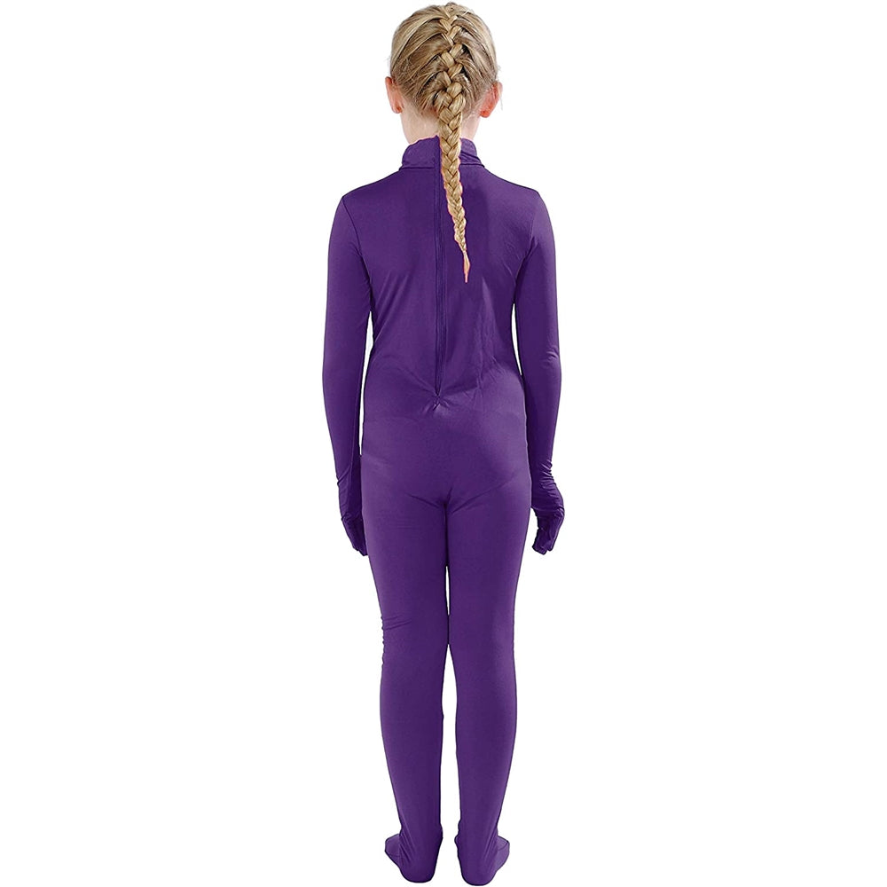 Disfraces de enterizo de cuerpo completo morado talla XL