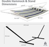 Hamaca Doble SUNCREAT, Extra Grande, Tela Acolchada, Modelo XL