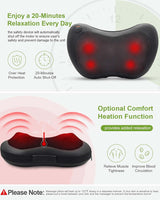 Cojín Masajeador Ugift - Masaje Shiatsu con Calor y Control Remoto